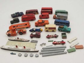A quantity of playworn diecast vehicles by DINKY, CORGI and others - to include some TRIANG MINIC