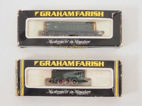 A pair of GRAHAM FARISH N gauge steam locomotives comprising a Class 08 and a Class 20 both in BR