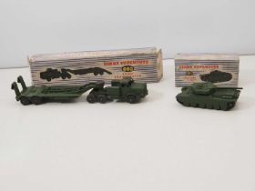A pair of DINKY Supertoys military vehicles comprising a 651 Centurion Tank together with a 660 Tank