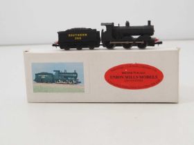 A UNION MILLS N gauge Class 700 steam locomotive in Southern Railways black livery - VG/E in VG box