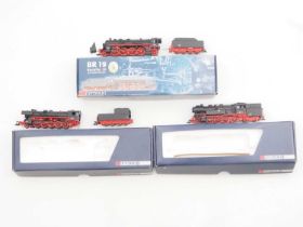 A group of GUTZOLD HO gauge German Outline steam locomotives all in DR black livery - VG in G/VG