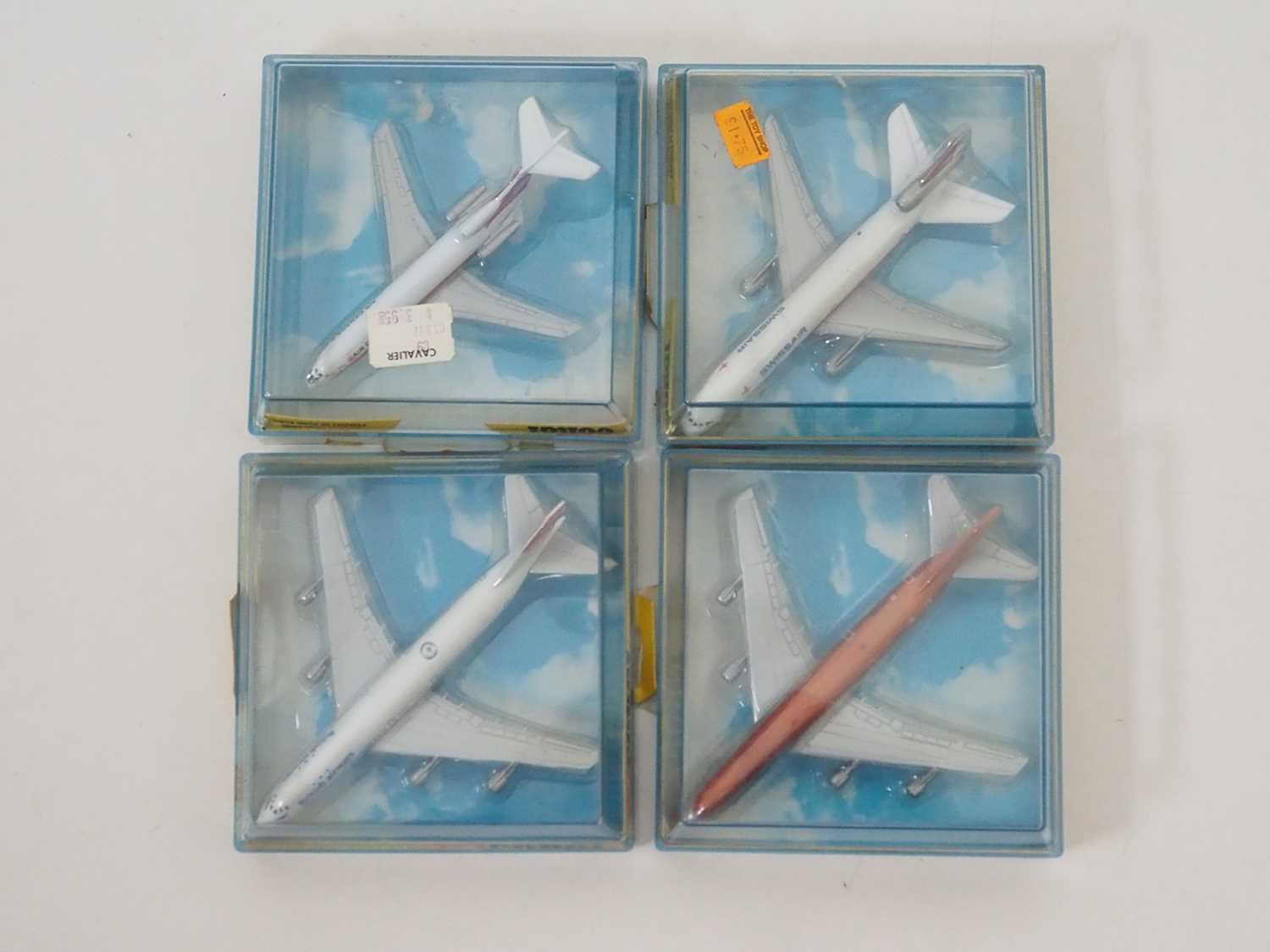 A group of CORGI (Lintoys) diecast commercial aircraft comprising: a Douglas DC10 in Swiss Air