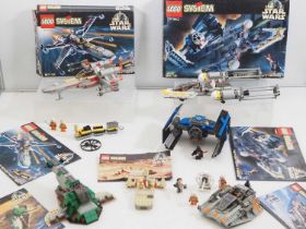 STAR WARS LEGO - A group of 2003 issued sets comprising: 7110 Landspeeder (complete with
