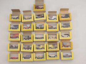 A group of Czechoslovakian produced vintage style plastic toy vehicles by IGRA from their 'Old