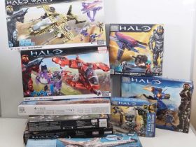 A large crate containing a quantity of MEGA BLOKS Halo sets - VG (contents unchecked, some sets
