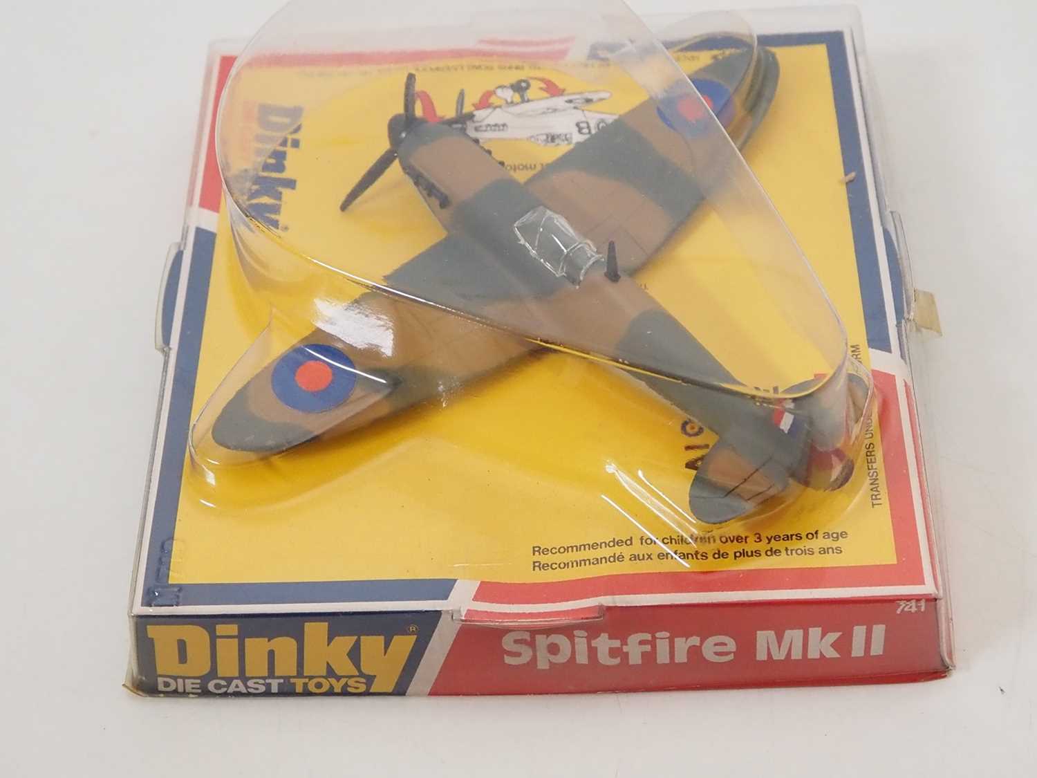 A pair of DINKY diecast aircraft comprising: a 718 Hawker Hurricane and a 741 Spitfire - VG in G/ - Image 4 of 5