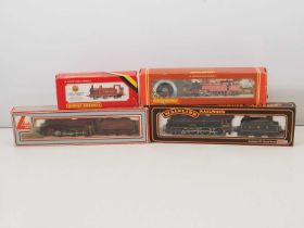 A group of OO gauge steam locomotives by HORNBY, LIMA and MAINLINE all in LMS livery - VG in G/VG