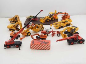 A quantity of mostly unboxed 1:50 scale diecast construction equipment by NZG, JOAL and others - G/