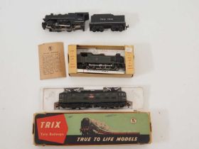 A group of TRIX TRAINS OO gauge locomotives comprising: TRIX TWIN American Outline tender loco, an