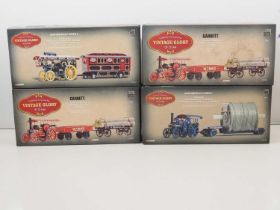 A group of CORGI 1:50 scale diecast 'Vintage Glory of Steam' road/showman engines ad trailer packs -