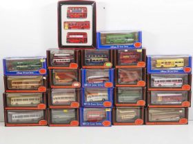 A group of EFE 1:76 scale diecast buses in mixed liveries to include an LT Museum limited edition