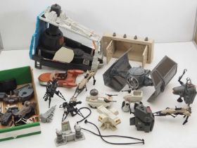 A quantity of vintage 1970s/early 80s KENNER/PALITOY STAR WARS vehicles and accessories - all