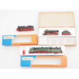 A group of ROCO German Outline HO gauge steam locomotives comprising 43204 (in original wooden case,