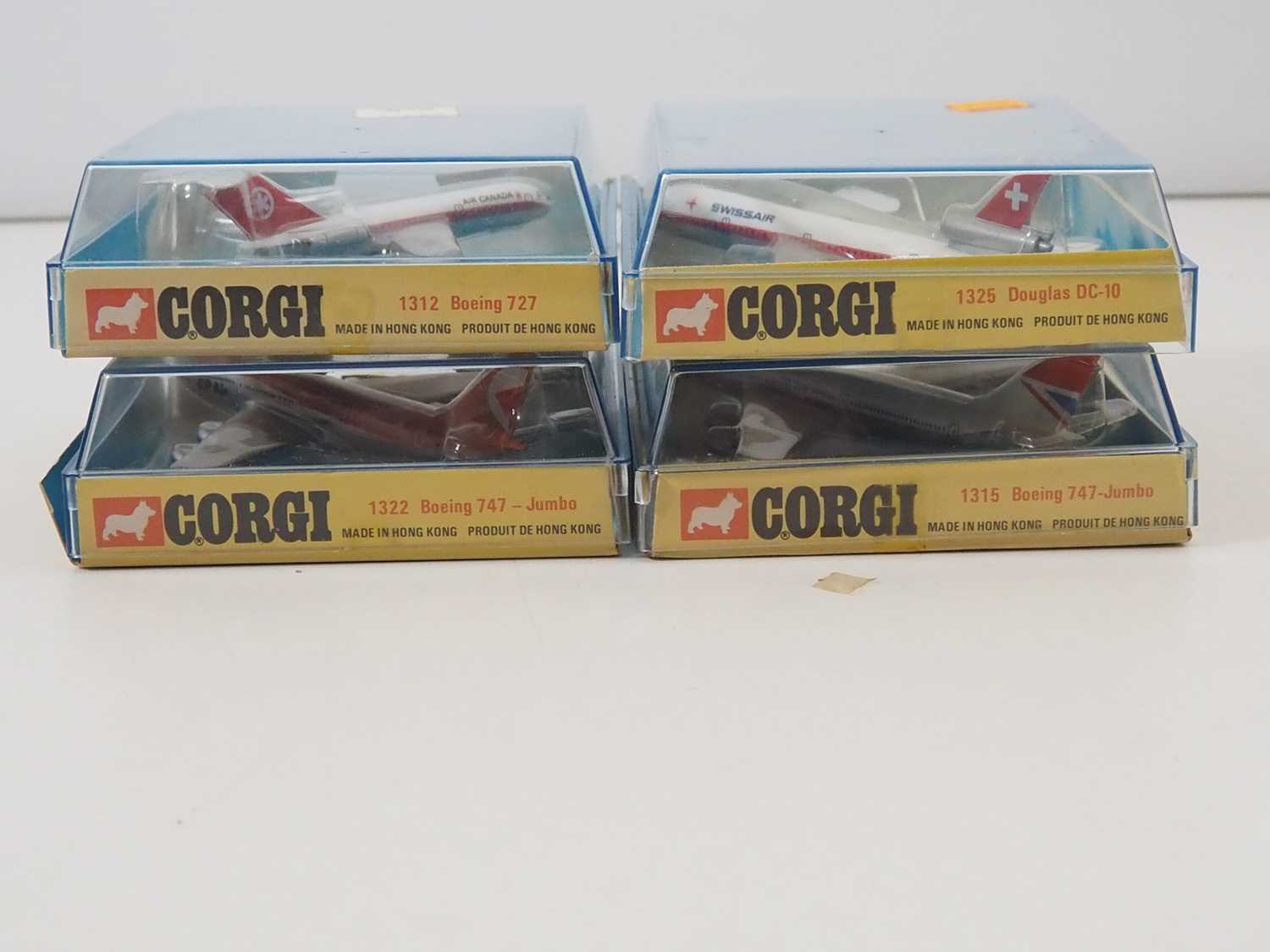 A group of CORGI (Lintoys) diecast commercial aircraft comprising: a Douglas DC10 in Swiss Air - Image 3 of 3