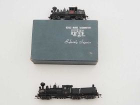 A pair of HO gauge American Outline Shay steam locomotives comprising a boxed UNITED SCALE MODELS