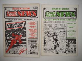 COMIC MEDIA NEWS 26 & 27 (2 in Lot) - (May 76/Aug 76 - RICHARD BURTON) - Issue #26 includes the