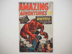 AMAZING ADVENTURES #5 (1961 - MARVEL - UK Price Variant) "The coming of Monsteroso" - Written by