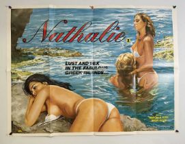 NATHALIE (1981) British Quad, 'Lust and sex in the fabulous Greek islands' starring Marcella