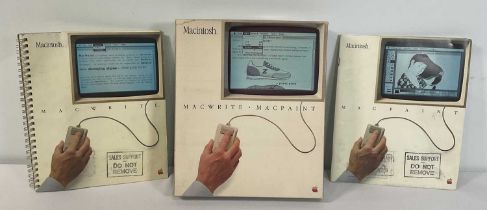APPLE COMPUTERS MEMORABILIA - A copy of Apple Macintosh Macwrite / MacPaint (1984) complete with