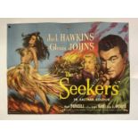 THE SEEKERS (LAND OF FURY) (1954) UK Quad film poster featuring Eric Pulford art - Ken Annakin's