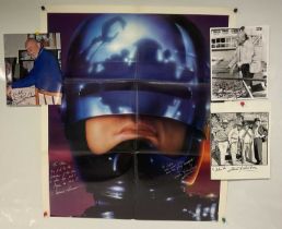 A ROBOCOP 2 US one-sheet movie poster signed by Director IRVIN KERSHNER and Composer LEONARD