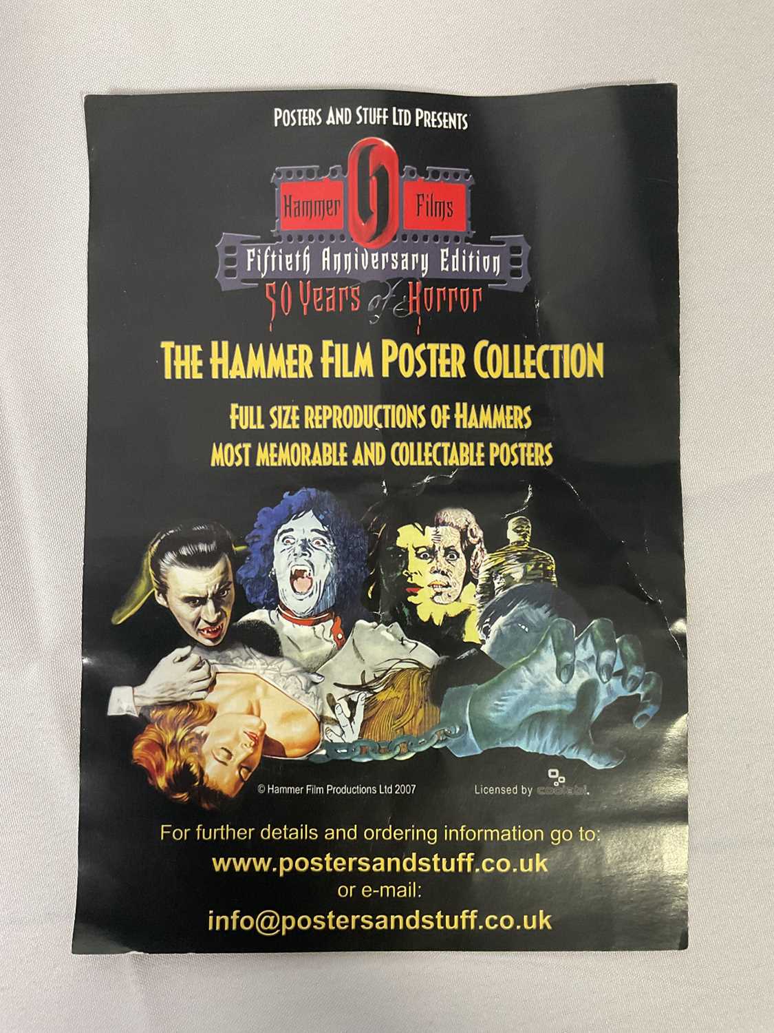 HAMMER FILM POSTER COLLECTION - 8 of the original 12 Hammer Horror 50th anniversary reproduction - Bild 4 aus 7
