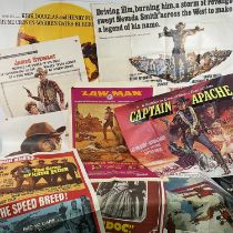 A group of Western film posters comprising LAWMAN (1971) and THE RARE BREED (1966) THE SONS OF KATIE