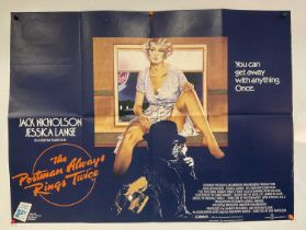 THE POSTMAN ALWAYS RINGS TWICE (1981) - UK Quad film poster featuring artwork by Vic Fair (folded)
