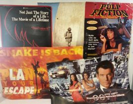 A group of 5 x 90s movie posters comprising - PULP FICTION (1999) 2013 commercial poster 24" x