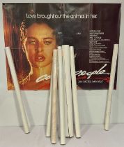 A group of mixed film posters comprising ACCIDENT (1967), folded and rolled, CAT PEOPLE (1982)