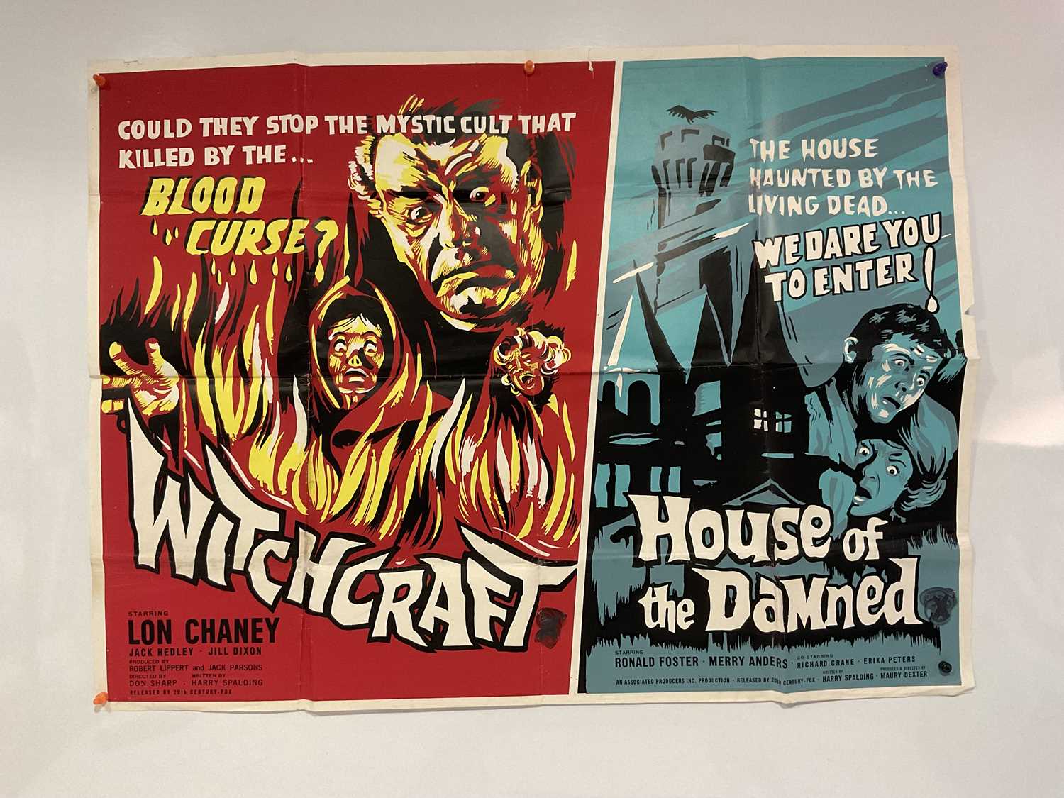 A group of UK Quad film posters to include: CASTLE OF EVIL / INVASION OF THE BODY SNATCHERS ( - Image 6 of 11