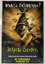 A JEEPERS CREEPERS (2001) autographed US One sheet teaser poster signed by Director VICTOR SALVA,