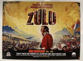 ZULU (1964) - 60th Anniversary Release, limited edition U.K. quad poster, 1 of only 50 produced -