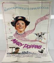 WALT DISNEY - MARY POPPINS (1964) UK 60" x 40" film poster - classic Disney movie starring Julie