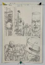 ROBOCOP - Original artwork by LEE SULLIVAN and autographed, from ROBOCOP #2 (1990, Marvel Comics)