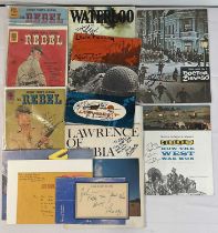 A group of autographed War and Western movie souvenir program books including THE LONGEST DAY (1962)