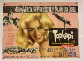 TOPKAPI (1969) - UK Quad film poster - Peter Ustinov, Melina Mercouri (folded)