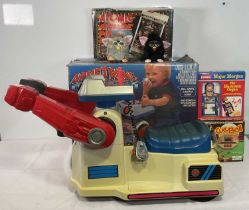 RETRO GAMING - A Tomy Atomic Arcade Pinball game, boxed, together with a Palitoy Cue Ball electronic