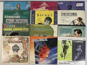 A collection of autographed movie soundtracks including THE QUILLER MEMORANDUM (1966) signed by