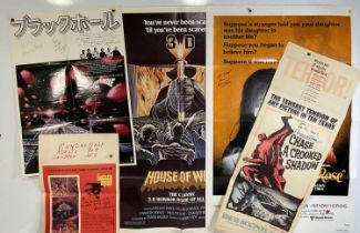 A group of folded Sci-Fi and Horror posters - THE BLACK HOLE (1979) Japanese B2 1980 release