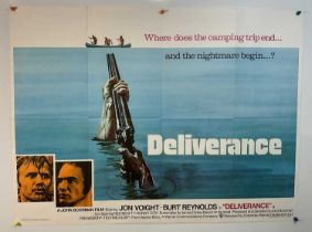 DELIVERANCE (1972) - Directed by John Boorman, UK Quad poster, Bill Gold poster artwork serving as
