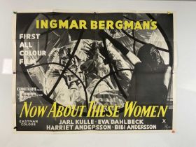 NOW ABOUT ALL THESE WOMEN (1964) Gala Films - UK Quad film poster FOR Ingmar Bergman's first