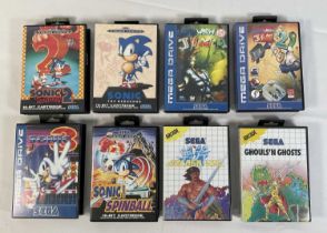RETRO GAMING - A collection of Sega Megadrive games including Sonic the Hedgehog 1-3 (1991-1993),