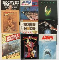 A collection of autographed Blockbuster movie souvenir program books JAWS (1975) signed by