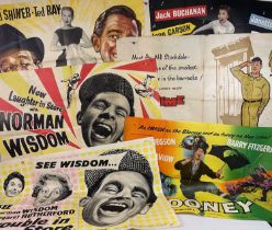 A group of comedy UK Quad film posters comprising AS LONG AS THEY'RE HAPPY (1955), MY WIFE'S
