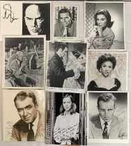 A collection of 8 A-list movie star publicity photographs comprising JAMES STEWART, CHARLTON