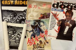 A group of 5 movie posters including 2 x commercial EASY RIDER (1969) posters, a commercial poster