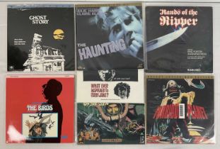 A collection of 7 Horror movie laserdiscs to include: FORBIDDEN PLANET (1950) - 1991 Deluxe letter-