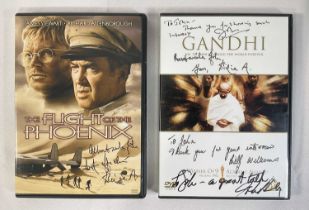 An autographed DVD of GANDHI (1982) signed by RICHARD ATTENBOROUGH, cinematographer BILLY