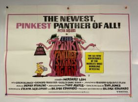 THE PINK PANTHER STRIKES AGAIN (1976) UK Quad film poster and accompanying pressbook - the third